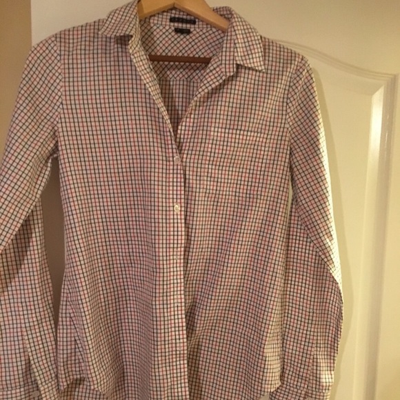 Theory Gingham Plaid Women’s Button Down Top - Picture 6 of 6